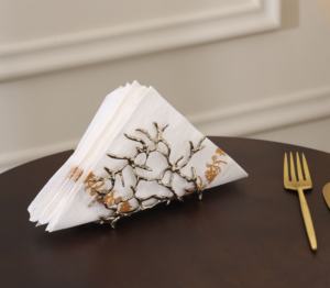 ดอกไม้แสนฉลาดที่วางผ้าเช็ดปากตกแต่งที่ทันสมัยที่วางบนโต๊ะและทิชชู่ที่วางบนโต๊ะรับประทานอาหารบ้านสำนักงาน - Product Image 1
