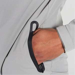 Veste coupe-vent à col montant de haute qualité enduite en gros, tissu en toile imperméable et coupe-vent, service OEM, entraînement en plein air - Product Image 6