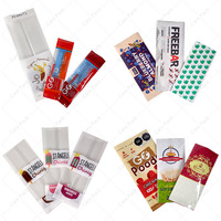 Envoltura de energía de barra de Chocolate personalizada, bolsa con sello lateral trasero, papel de aluminio laminado, galletas, proteína, bolsita pequeña para aperitivos