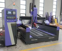 Routeur CNC industriel 4 axes à table encastrée AKM1325-4A, broche refroidie par air HQD 6KW, rotation à 180°, haute efficacité de travail