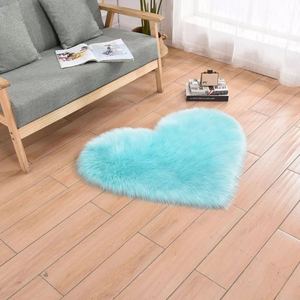 Tapis moderne en forme de cœur, moelleux, personnalisé, en laine de soie 5-6 mm avec envers antidérapant pour la décoration de la chambre et du salon - Product Image 3