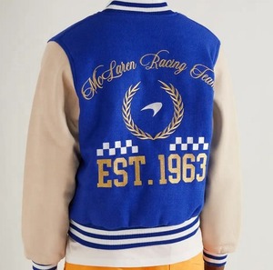 Veste de baseball en laine de haute qualité pour hommes, personnalisée, avec lettres brodées, manches en laine, veste de baseball en cuir et en laine pour hommes - Product Image 3