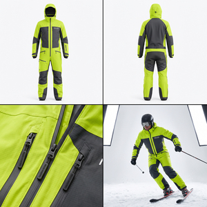 Combinaison de ski pour homme personnalisée, imperméable, coupe-vent, thermique, combinaison de snowboard, veste de sport d'hiver en plein air - Product Image 4
