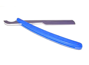 Rasoirs de barbier droits Style acier inoxydable poignée en plastique rasoirs de rasage pliants avec marque privée - Product Image 4