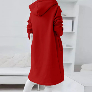 Street Grace Oversized Fit <b>Longline</b> <b>Hoodie</b> for <b>Women</b> Custom Design OEM Supplier Private Label Pullover Cotton Fleece Material - Product Image 3