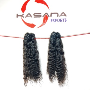 Extensions de cheveux humains bruts non traités de vague profonde de double trame de machine vietnamienne vierge en gros 100% - Product Image 5