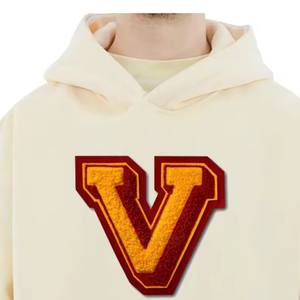 Sweats à capuche en chenille brodée anti-rides pour hommes, qualité supérieure, vêtements décontractés, dernières tendances, sweats à capuche en chenille brodée à la mode - Product Image 3