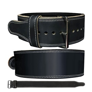 GAF, venta al por mayor, logotipo personalizado, soporte de espalda ajustable para Fitness, levantamiento de pesas de cuero de vaca para gimnasio, cinturones de levantamiento de pesas con hebilla - Product Image 6