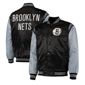 Veste Letterman personnalisée Vintage College Starter 80s 90s Satin University veste d'école brodée - Product Image 2