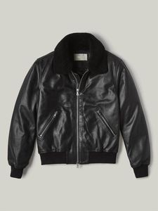 2026 Customized High Quality PU <b>Leather</b> <b>Jackets</b> <b>Men</b> Winter Solid Stand Collar Fashionable High Street Style Breathable - Product Image 5