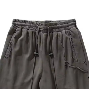 Pantalones Cortos Deportivos Personalizados para Hombre, Cómodos, Elásticos, de Felpa de Algodón, con Estampado Sólido, con Bolsillos, Talla 6XL, Lisos - Product Image 4