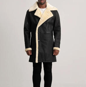 Abrigo de Cuero para Hombre, Estilo Clásico, Piel de Vaca Genuina, Moda Urbana, Corte Regular, Impermeable, Transpirable, Personalizable, OEM, al por Mayor - Product Image 3