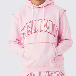 Chándales estampados con logotipo personalizado conjuntos de diseñador chándal de gran tamaño para hombre algodón poliéster precio al por mayor - Product Image 6