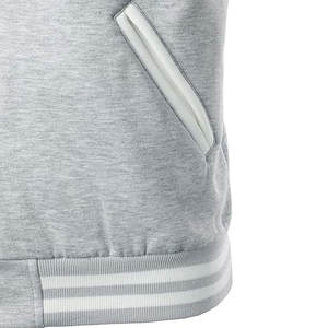 Veste universitaire décontractée pour homme personnalisée avec col montant et logo frontal, mélange de laine, fibre de polyester rembourrée, style lettreman - Product Image 4