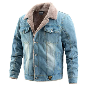 Veste décontractée pour homme, coupe slim, manches longues, boutonnière, col rabattu, denim, coton, écologique, respirante, nouvelles tendances pour - Product Image 5