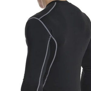Dernière chemise de gymnastique de compression unie de haute qualité pour hommes adultes garçons chemises de compression légères à manches complètes - Product Image 4