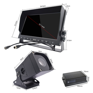 Système de caméra de grue à tour sans fil OEM tout métal avec zoom 30x, caméras avant et arrière AHD avec détection d'angle mort, batterie 15000 mAh - Product Image 6