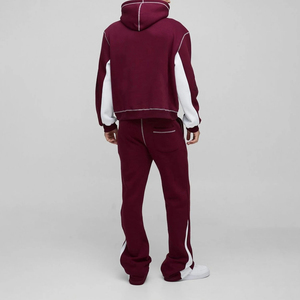 Fournisseur de vêtements streetwear, survêtement sportif personnalisable, léger, confortable, doublé, pour hommes, logo personnalisé - Product Image 2