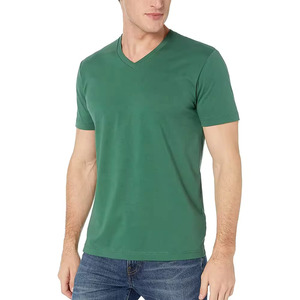 Camiseta de manga corta con patrón sólido ecológico de nuevo estilo para hombre, ropa de calle informal para la vida diaria, camiseta lisa - Product Image 3