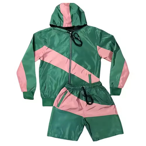 Premium quality 2025 Summer Custom Two Piece Windbreaker <b>Short</b> <b>Jacket</b> Set Men's Windbreaker Tracksuit <b>Short</b> Set custom logo - Product Image 6