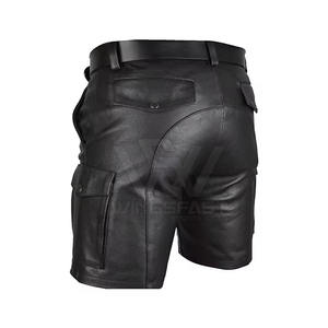 กางเกงขาสั้นหนังสำหรับผู้ชาย - Product Image 4