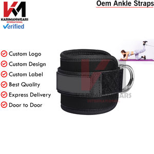 Correas Ajustables para Tobillos y Muñecas con Acolchado de Neopreno y Anillo en D, Perfectas para Ejercicios de Glúteos, Piernas y Máquinas de Cable - Product Image 6