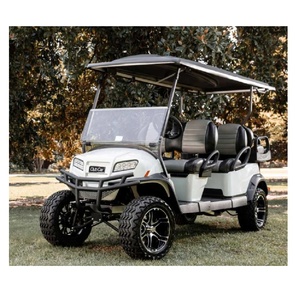 Carrito de golf elevado de 4 plazas avanzado en venta, vehículo eficiente con batería, ideal para hoteles, comunidades y eventos. - Product Image 3