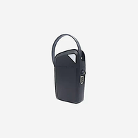 Caja de Seguridad Portátil Mini ABA, Caja de Seguridad de Viaje con Combinación de Llaves, Modelo ARV-S008, Negro/Blanco
