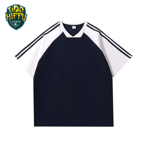 HIFFU SPORTS WEAR Camisetas Deportivas con Cuello en V para Hombre y Mujer, 180 Gramos, 100% Algodón/Poliéster, Secado Rápido, Transpirable, Marca Privada - Product Image 2