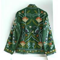 Veste Boho Personnalisable Faite à la Main en Velours Indien Suzani, Brodée, Manches Longues, Vêtements Ethniques d'Hiver pour Hommes et Femmes