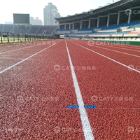 Système de piste de course synthétique toutes saisons 14 mm, norme WA, kit complet de matériaux pour stade scolaire