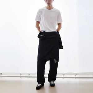 T-shirt en coton respirant écologique de haute qualité 220 g/m² personnalisé unisexe coupe ample hip-hop épaules tombantes - Product Image 4