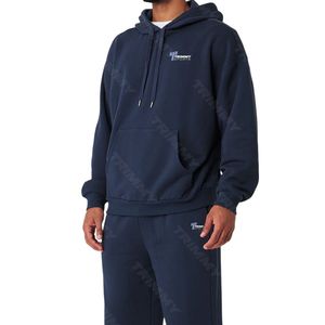 Survêtements en molleton bleu marine de haute qualité pour hommes, vêtements de jogging imprimés décontractés, vêtements de course d'entraînement XL, imprimés d'équipe décontractés - Product Image 4
