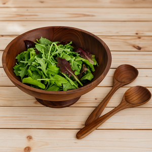 Finition noyer en bois Art déco rond support mural plateau de rangement en verre écologique léger étanche Durable extérieur - Product Image 4