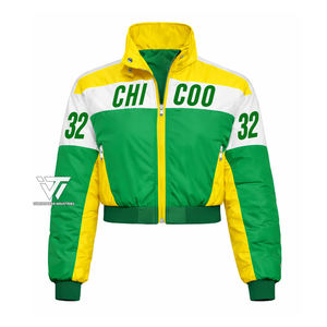 Vêtements de sororité grecque Chi Eta Phi XHP en gros, veste de course à manches courtes brodée pour femmes |   Objets grecs - Product Image 1