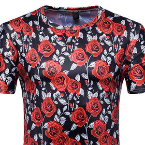 100% Cotton Men's Loose Fit Breathable Casual <b>Half</b> <b>Sleeve</b> Sublimation Custom Printed <b>T</b>-<b>Shirt</b> with Drop Shoulder OEM Service - Product Image 4