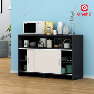 Armoire de cuisine coulissante multifonctionnelle moderne Ohaha avec bois d'ingénierie - TB081 - Product Image 4