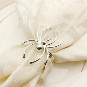 Wedding Banquet Decorations <b>Silver</b> <b>Napkin</b> Rings Spider Design <b>Silver</b> Plated Decorative Accessories Royal Gold <b>Napkin</b> Rings - Product Image 1
