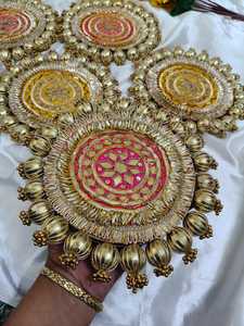 Gota rangoli แผ่นพื้นไม้ MDF สำหรับตกแต่งทางเข้าอเนกประสงค์สำหรับ Diwali และโอกาสอื่นๆ - Product Image 3