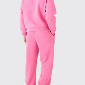 Chándal de lana de algodón informal de invierno para hombre, conjunto de Sudadera con capucha transpirable, logotipo personalizado, serigrafía, venta al por mayor - Product Image 4