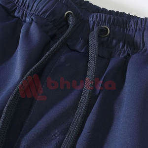 Meilleur design Pantalons décontractés pour hommes Haute qualité Nouveau style Respirant Coton Polyester Couleur solide Devant plat pour vêtements de rue - Product Image 5