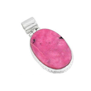 Colgante Antiguo de Plata de Ley 925 con Gran Gema Ovalada de Rodonita Rosa en Venta a Precio de Mayoreo, Proveedor ODM OEM - Product Image 5