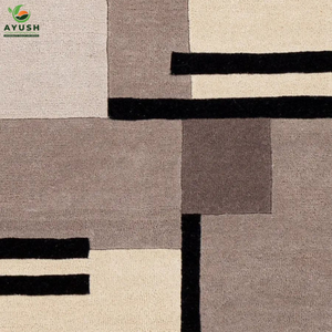 Tapis modernes en laine, tapis tuftés à la main pour salon, chambre, couloir et bureau - Product Image 5