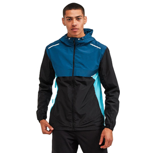 Veste coupe-vent pour homme personnalisée OEM, tissu respirant à séchage rapide, tailles plus grandes, veste coupe-vent pour sports d'hiver, épaisseur fine - Product Image 3