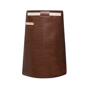 Top Selling Vintage Brown Leather Sleeveless Cooking <b>Apron</b> High Quality <b>BBQ</b> <b>Apron</b> - Product Image 1