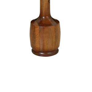 Ensemble de 2 tables d'appoint en bois massif finition brun moderne pour chambre à coucher, salon, bureau à domicile et hôtel - Product Image 2