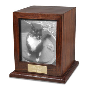 Urna de madera única hecha a mano para restos de mascotas Suministro funerario barato más vendido Último diseño - Product Image 6