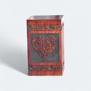 Urnas de cremación de madera personalizadas para cenizas humanas, urna funeraria de árbol de la vida, caja de urnas de ataúd de entierro para hombres y mujeres adultos de la India - Product Image 2