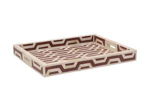 Bandeja con incrustaciones de hueso hecha a mano, bandeja para servir hecha a mano, incrustaciones de hueso de lujo, desayuno de Ramadán, comida, fruta, café, té, bandeja decorativa - Product Image 6