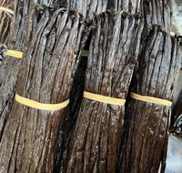 Fèves de Vanille Planifolia 100% Naturelles Séchées au Soleil, Grade A+, Région SAVA de Madagascar, Durée de Conservation de 3 Ans, Récolte de Vanille, 18 cm